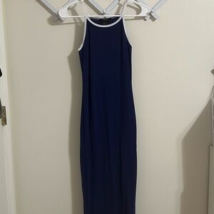 Ankle length bodycon fitted dress